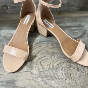 Steve Madden Blush Patent Block Heel Sandals